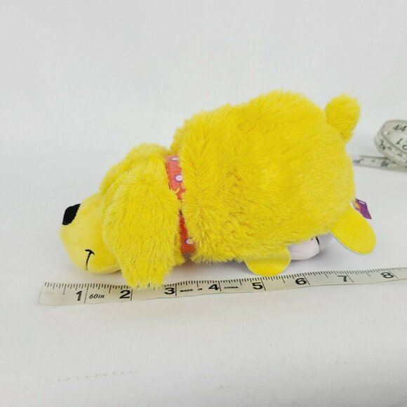Flip a Zoo Purple Polka Dot Dragon Yellow Labrador Dog Plush Stuffed Animal - Picture 10 of 10